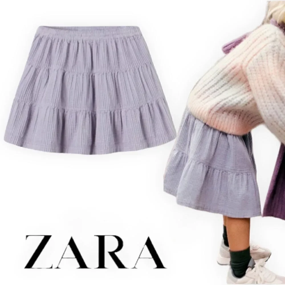 ZARA Kids | Light Mauve | TIERED Corduroy Skirt